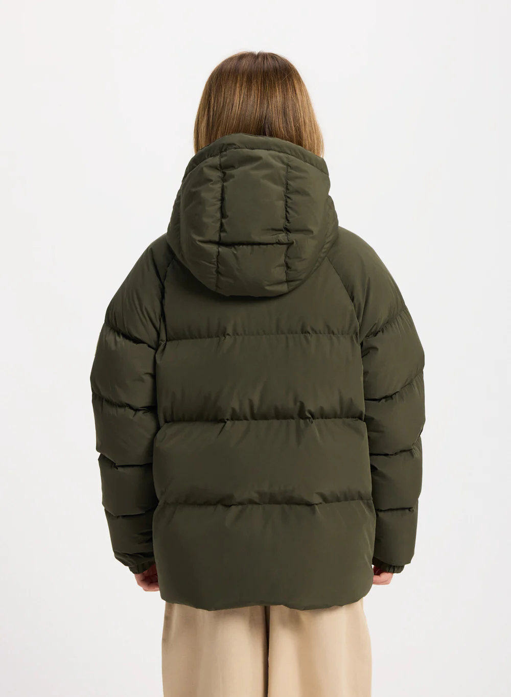 Doudoune enfant unisexe à capuche Pyrenex Sten Smooth khaki - Image 7