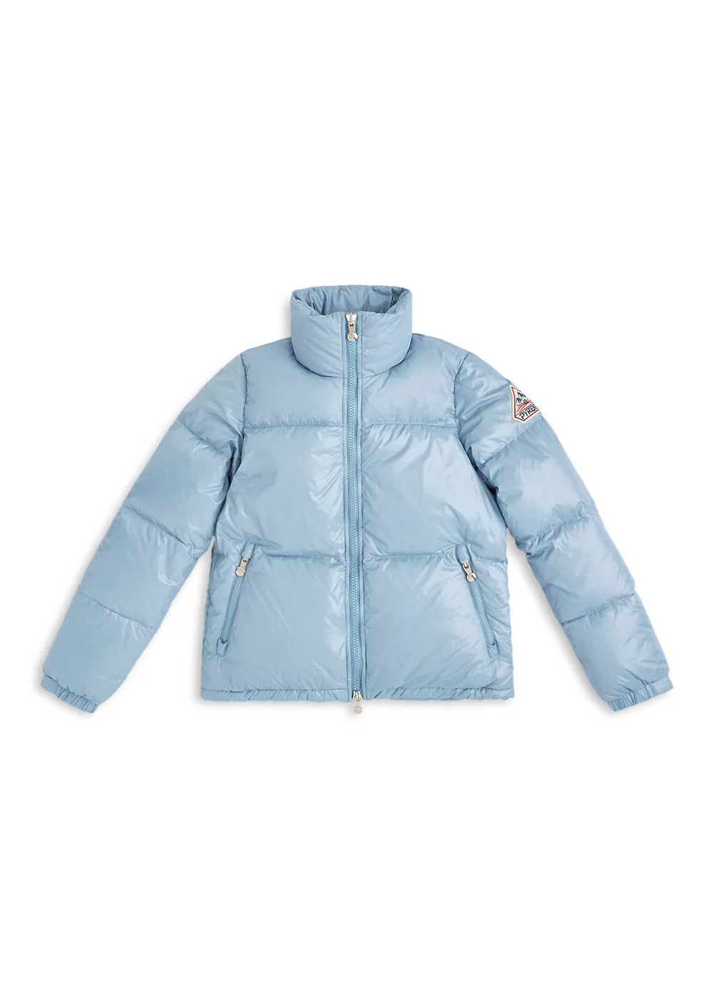 Doudoune courte et brillante pour femme Pyrenex Goldin Dusty blue - Image 5