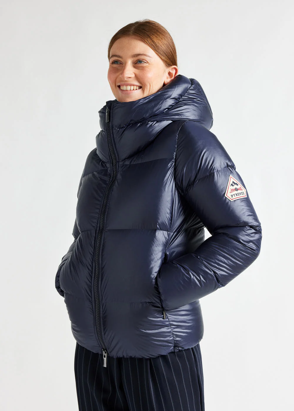 Doudoune femme Pyrenex Karla à capuche Amiral - Image 3