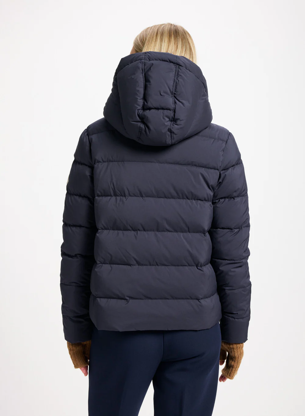 Doudoune femme Pyrenex Spoutnic à capuche amovible bleu foncé - Image 4