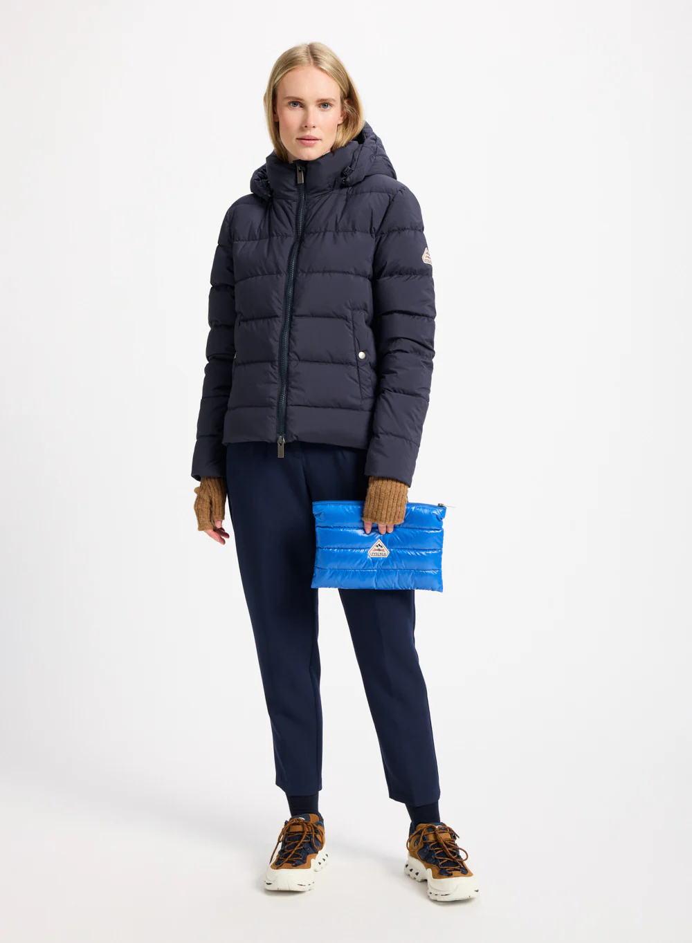 Doudoune femme Pyrenex Spoutnic à capuche amovible bleu foncé - Image 5