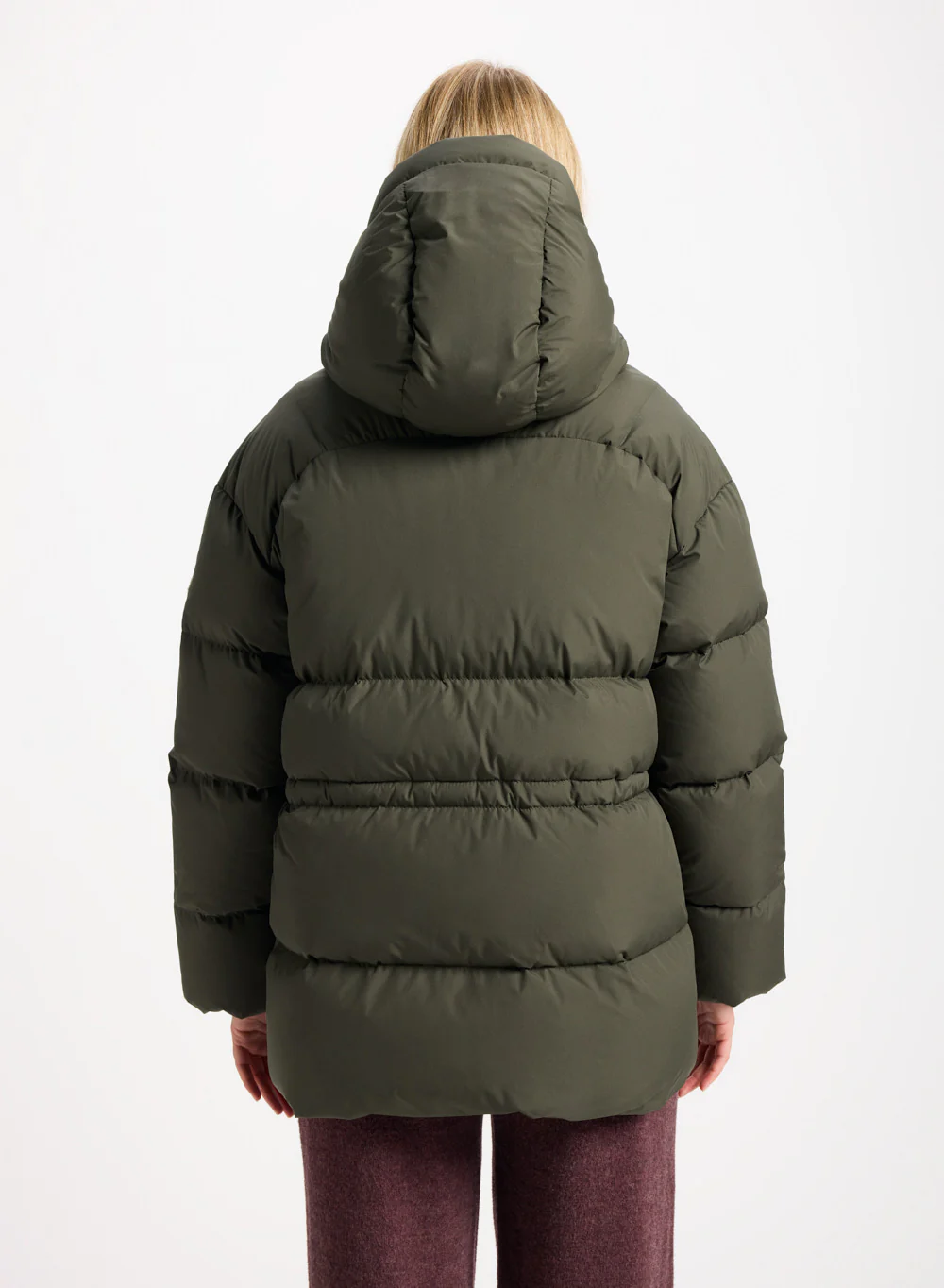 Doudoune hiver à capuche pour femme Pyrenex Aule kaki - Image 5