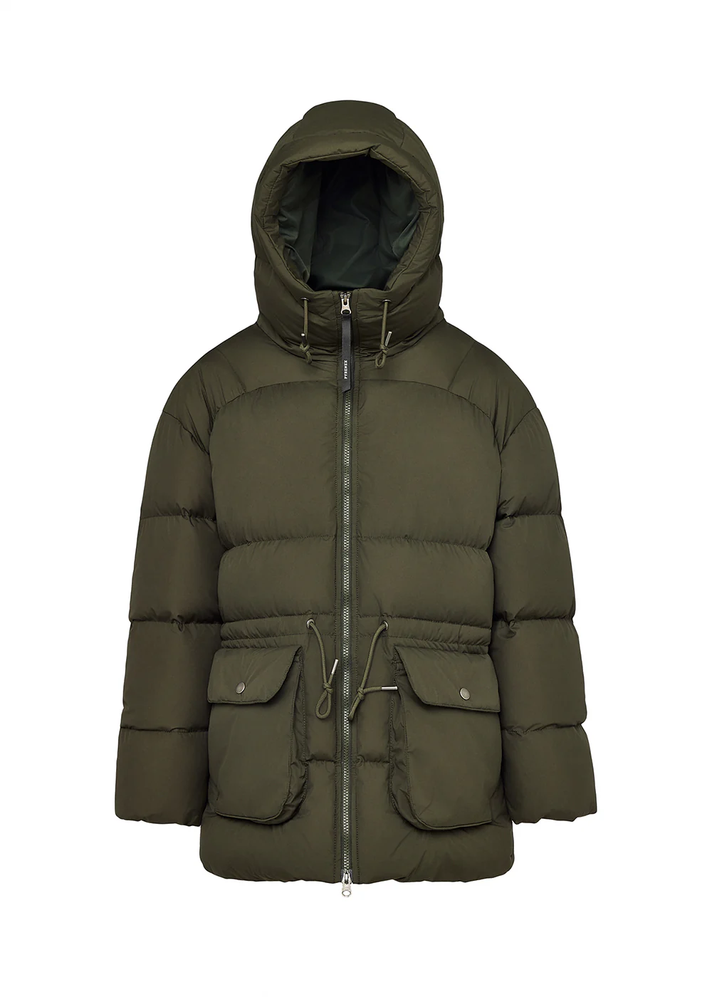 Doudoune hiver à capuche pour femme Pyrenex Aule kaki - Image 6