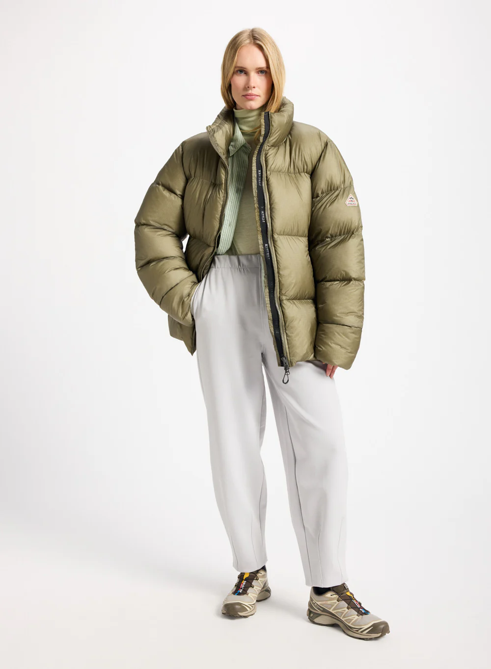 Doudoune unisexe Pyrenex Shift Ripstop khaki clair - Image 4