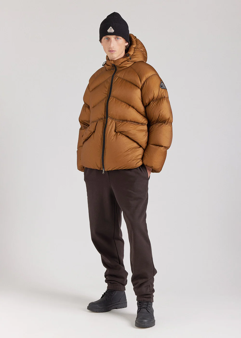 Doudoune technique à capuche pour homme Pyrenex Stellar bronze - Image 2