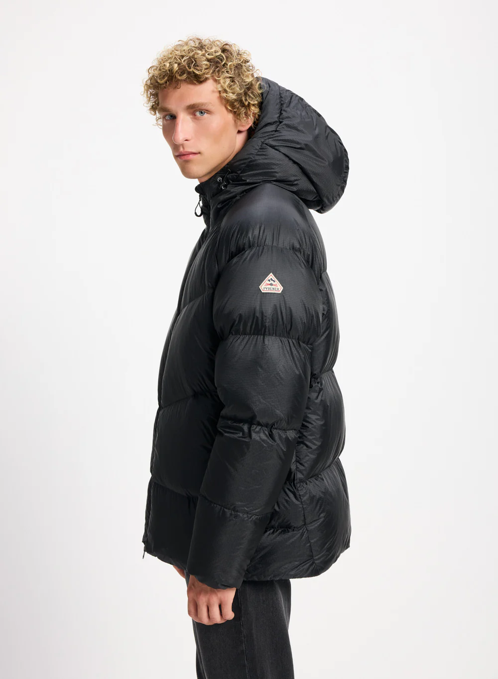 Doudoune hiver à capuche pour homme Pyrenex Helium noire - Image 3