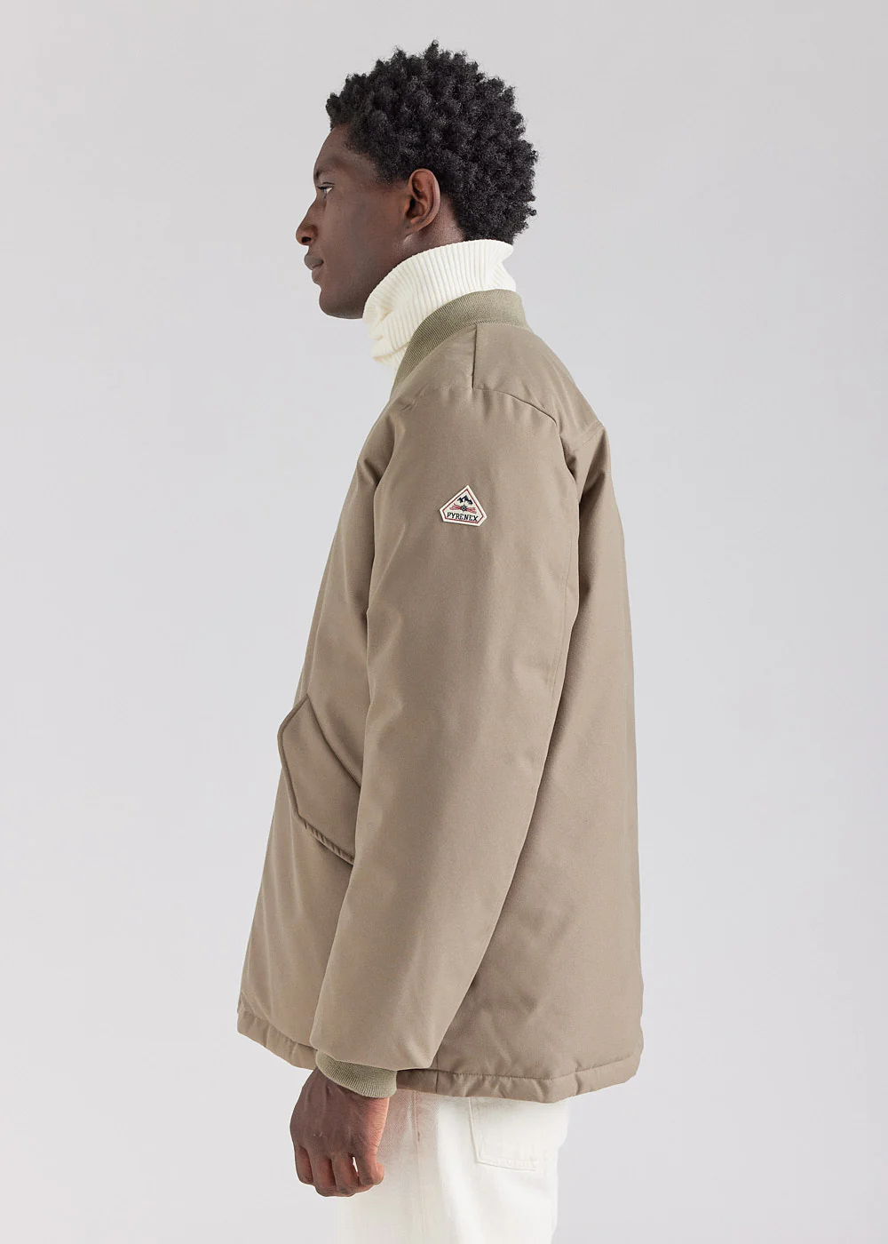 Blouson en duvet Pyrenex Soulom beige - Image 3