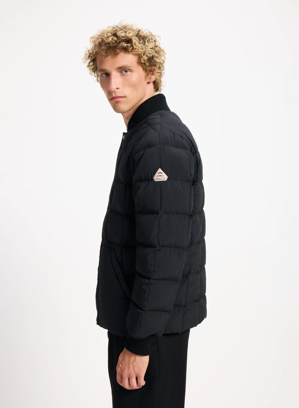 Veste doudoune homme Pyrenex Flight à piquage carré noire - Image 3