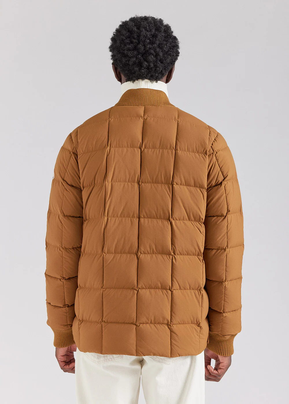 Veste doudoune homme Pyrenex Flight à piquage carré Bronze Brown - Image 4