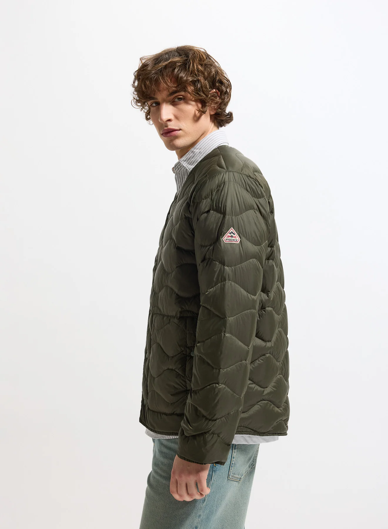 Doudoune extra-légère homme Pyrenex Handy verte kaki - Image 3
