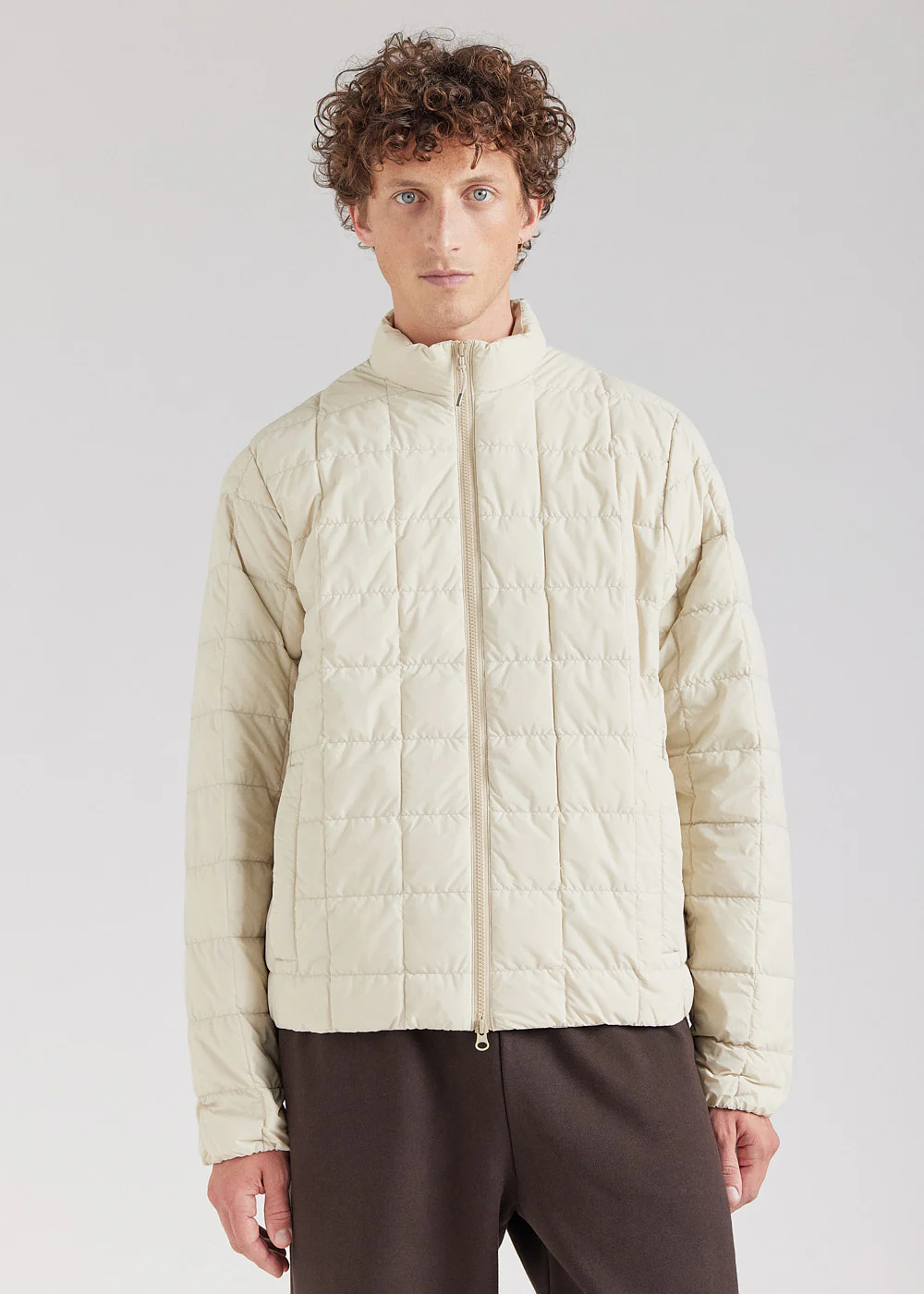 Doudoune légère homme Pyrenex Grid Oyster Grey
