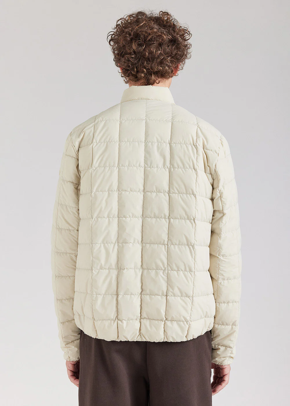 Doudoune légère homme Pyrenex Grid Oyster Grey - Image 3