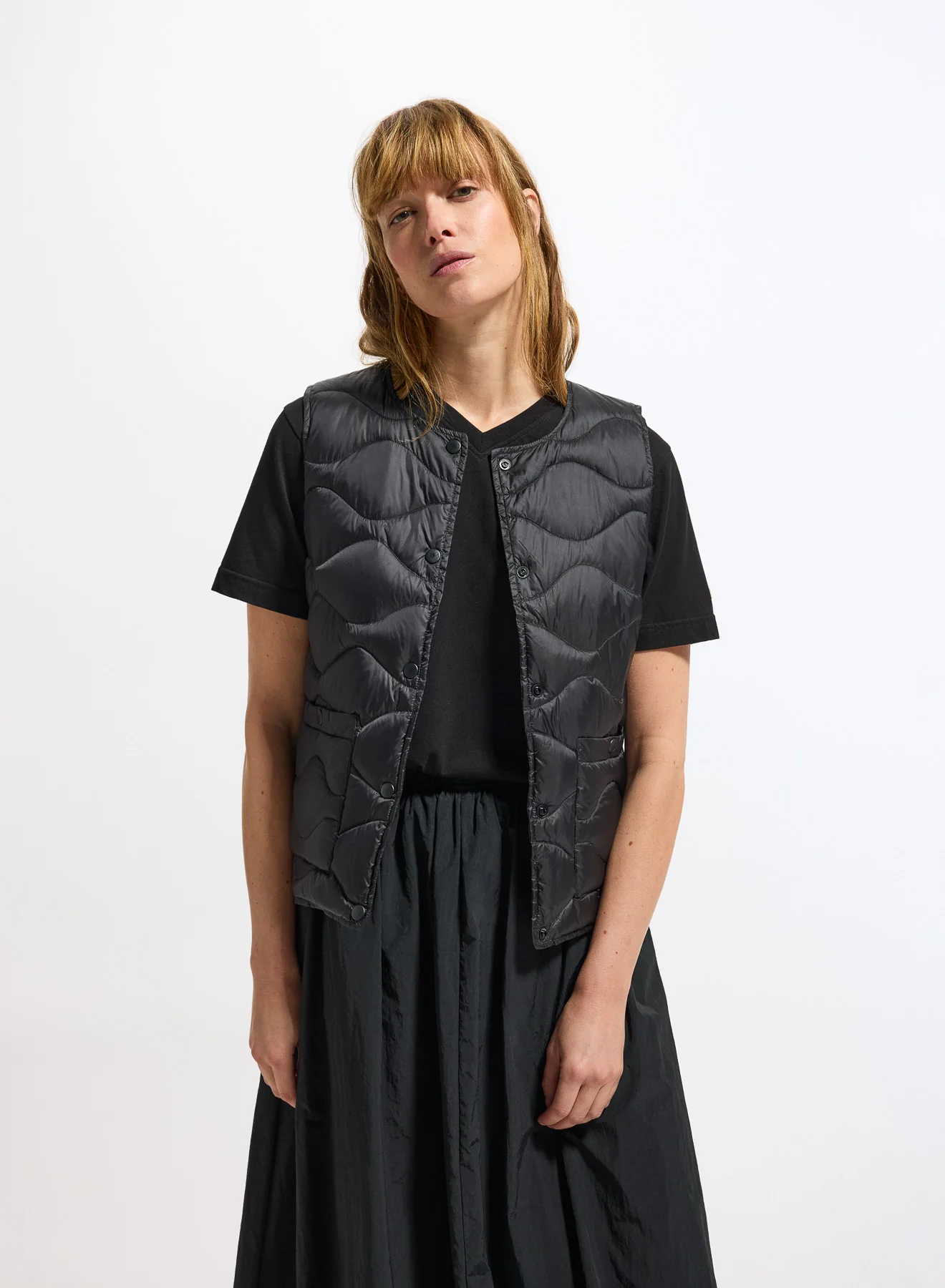 Doudoune ultra-lègère sans manches femme Pyrenex Orite Vest noire
