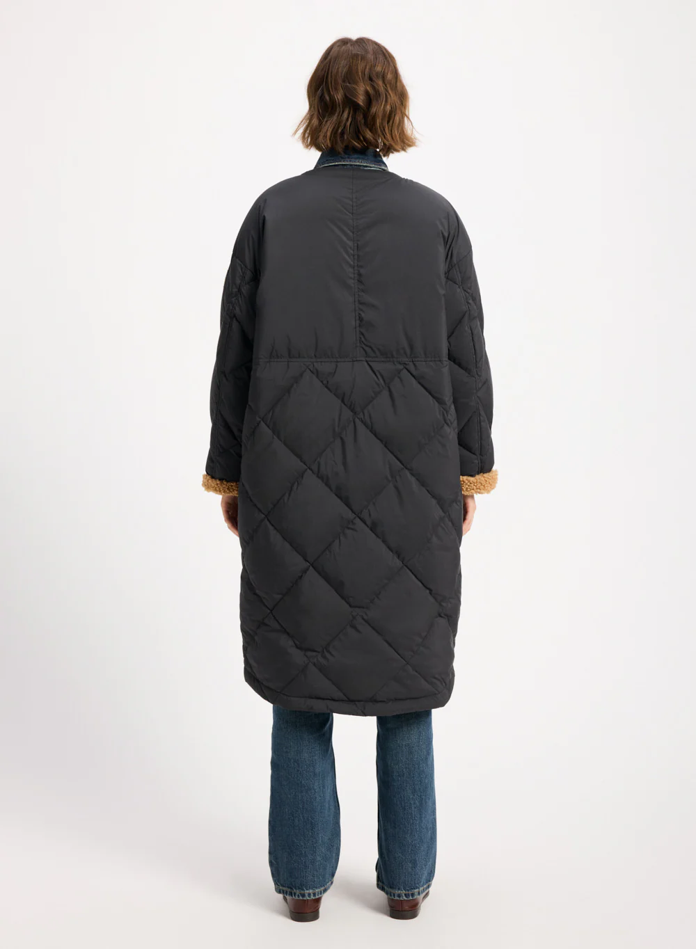 Doudoune longue pour femme Pyrenex Blossom noire - Image 5