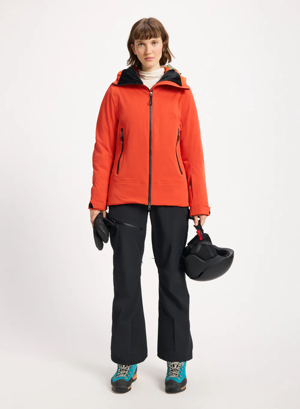 Veste parka en duvet pour femme Pyrenex Nova orange - Image 2