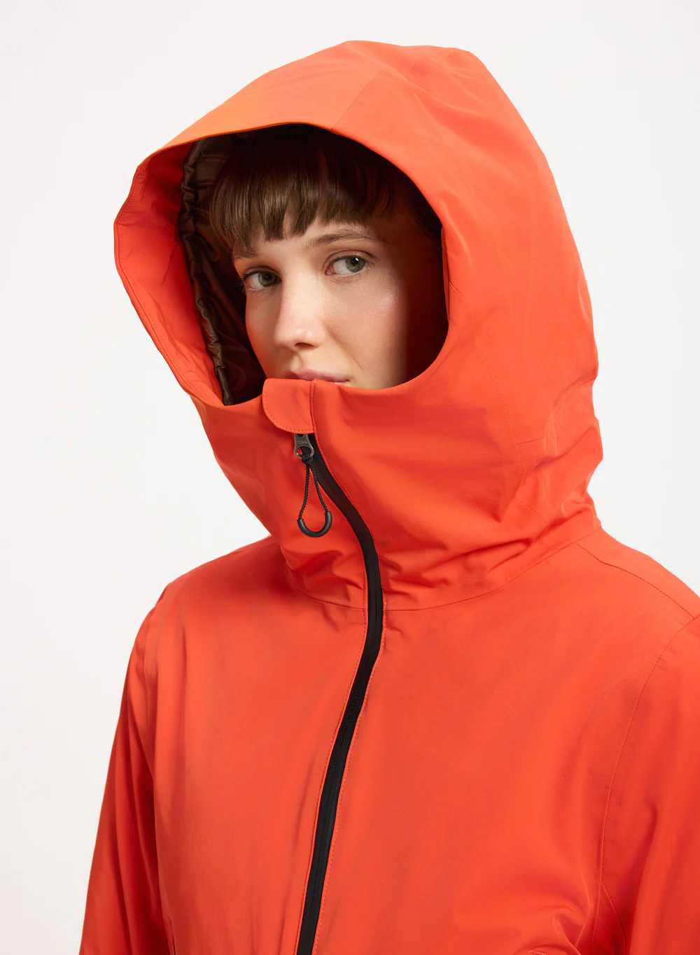 Veste parka en duvet pour femme Pyrenex Nova orange - Image 7