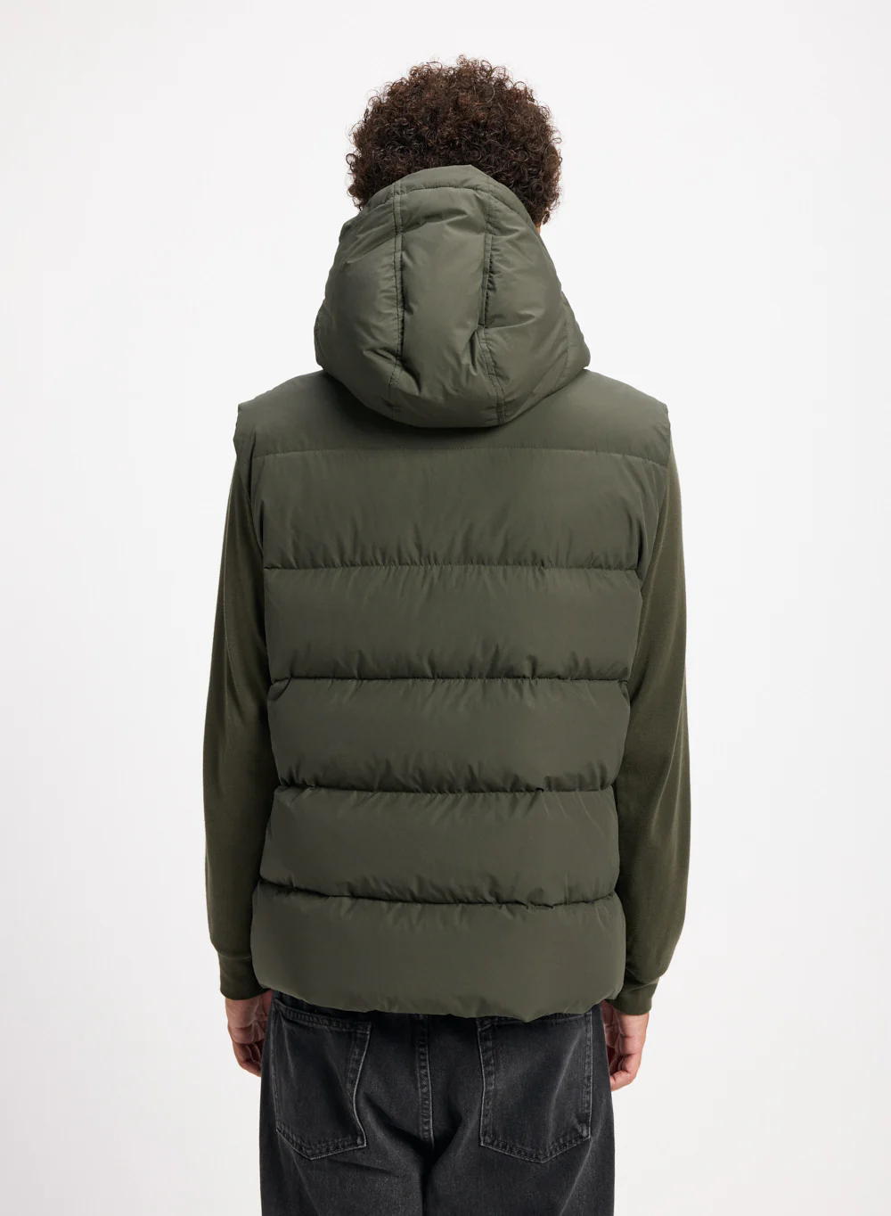 Doudoune sans-manche Pyrenex Spoutnic à capuche amovible Deep khaki - Image 7