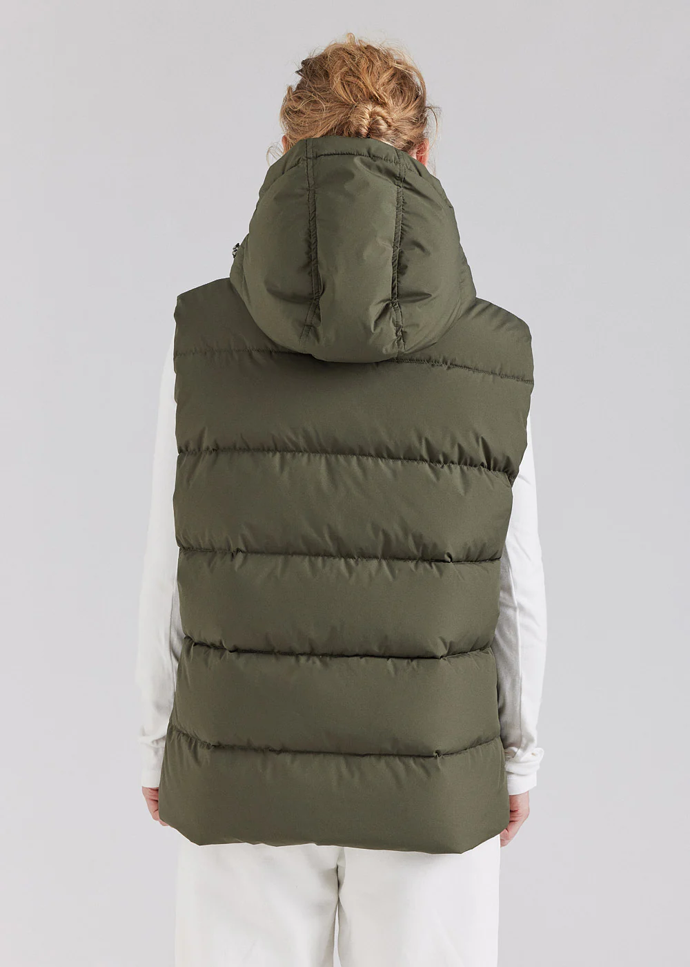 Doudoune sans-manche Pyrenex Spoutnic à capuche amovible Deep khaki - Image 8