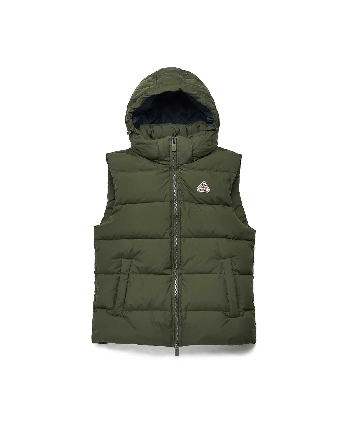 Doudoune sans-manche Pyrenex Spoutnic à capuche amovible Deep khaki - Image 9