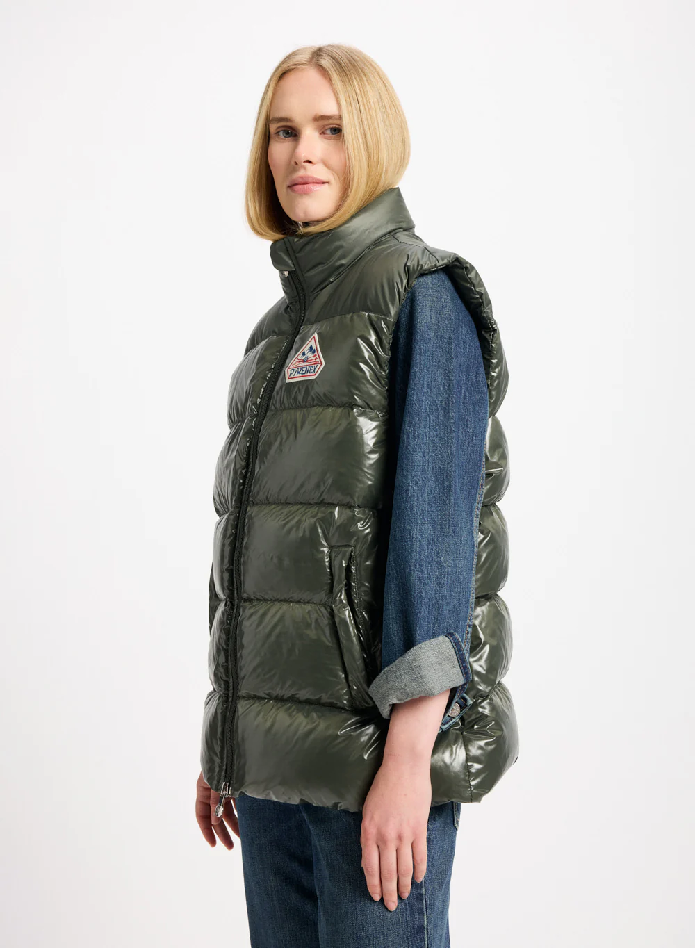 Doudoune sans-manche unisexe Pyrenex John Deep khaki - Image 3