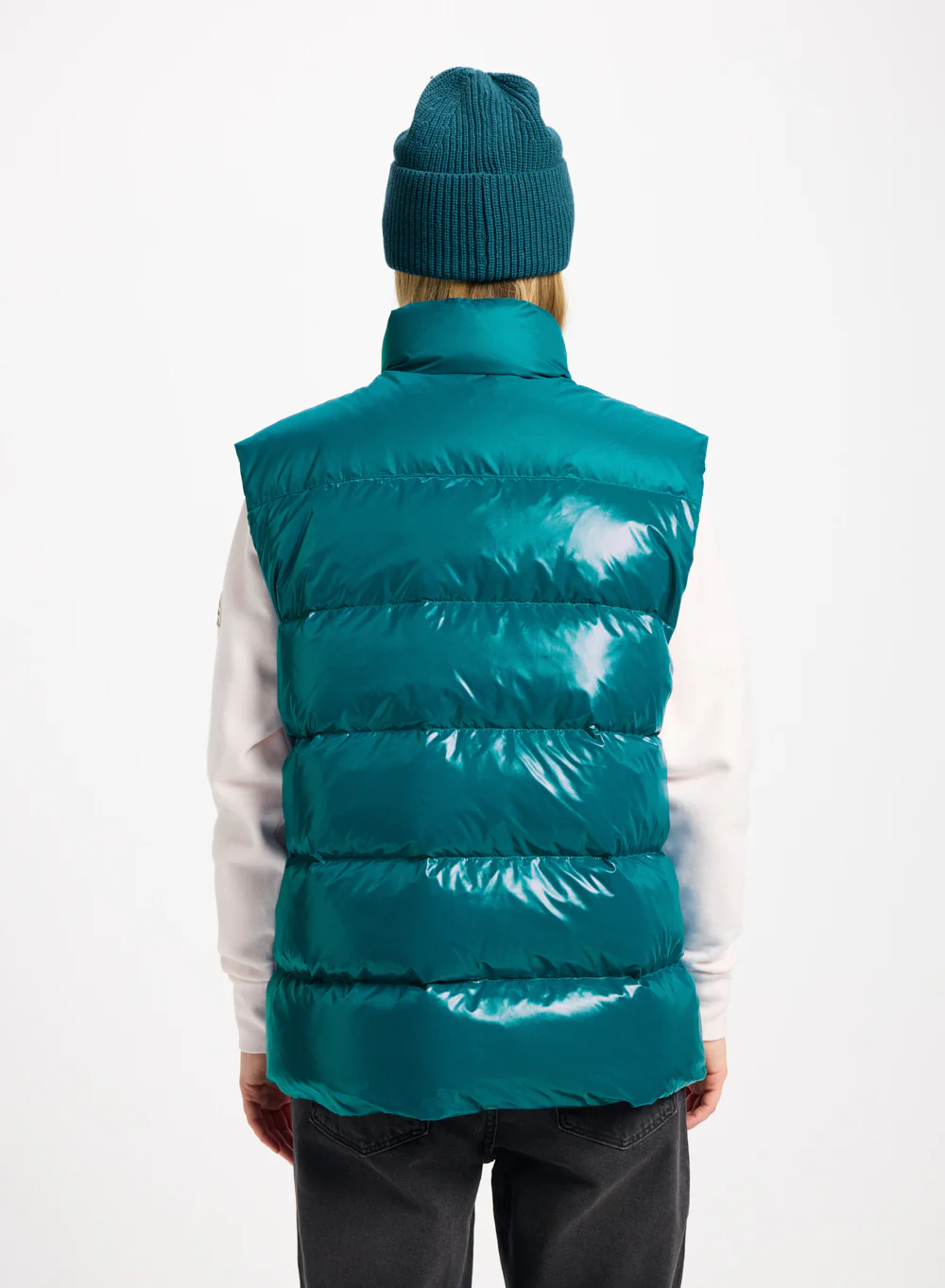 Doudoune sans-manche unisexe Pyrenex John bleu turquoise - Image 6