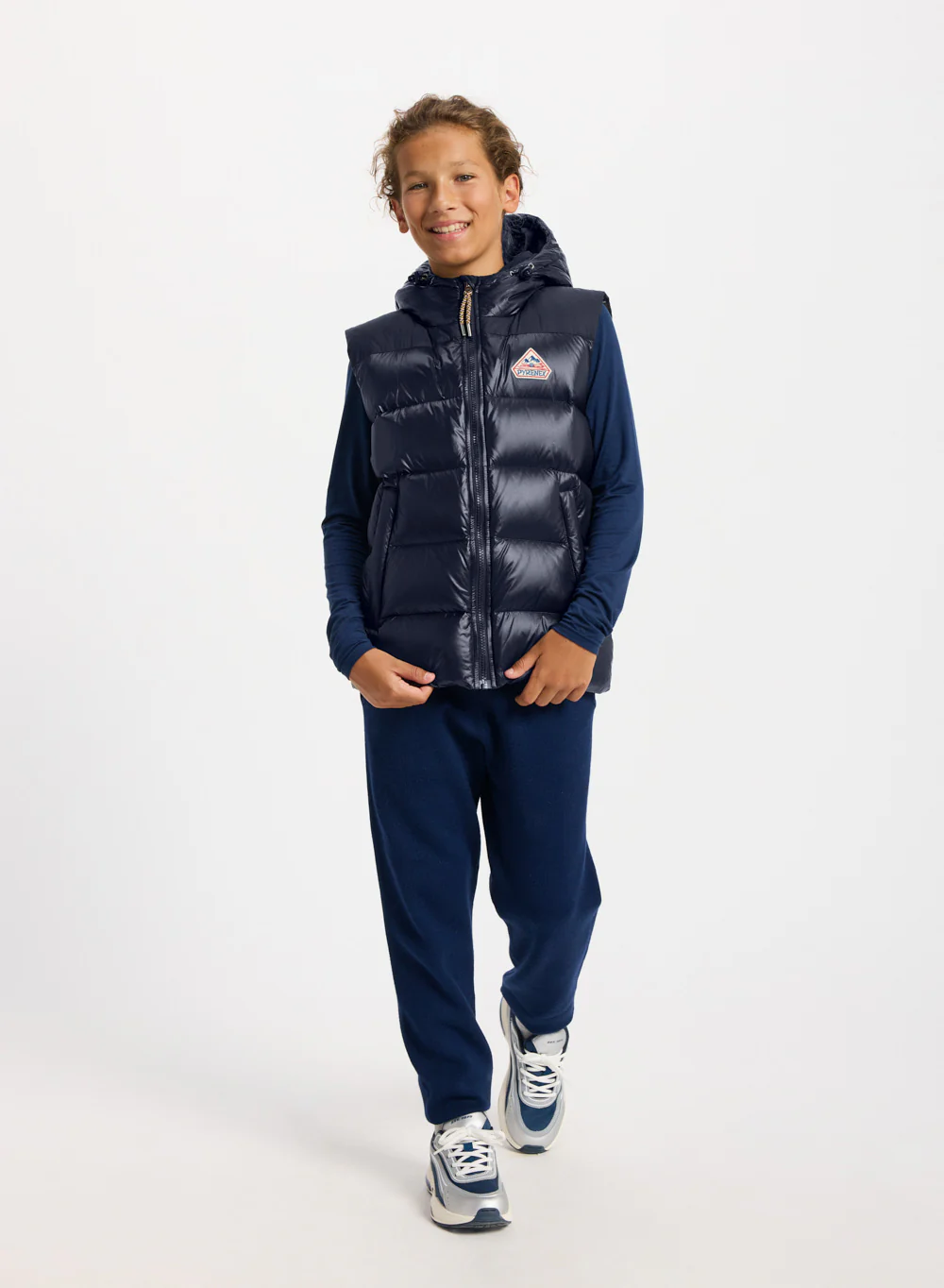 Doudoune sans manches enfant Pyrenex John bleu marine - Image 4