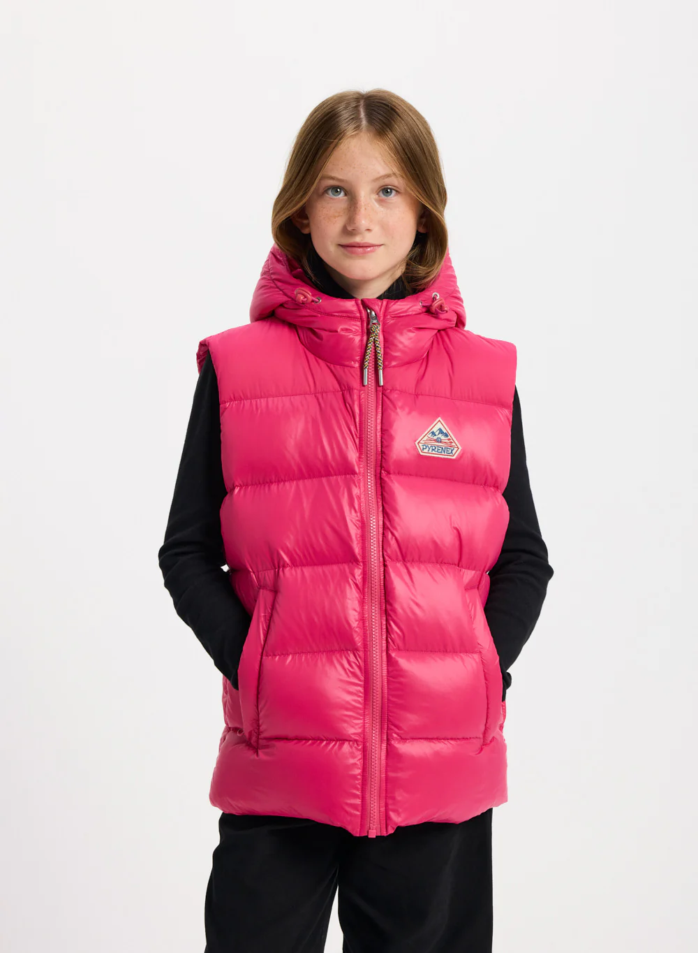 Doudoune sans manches enfant Pyrenex John fuchsia - Image 2
