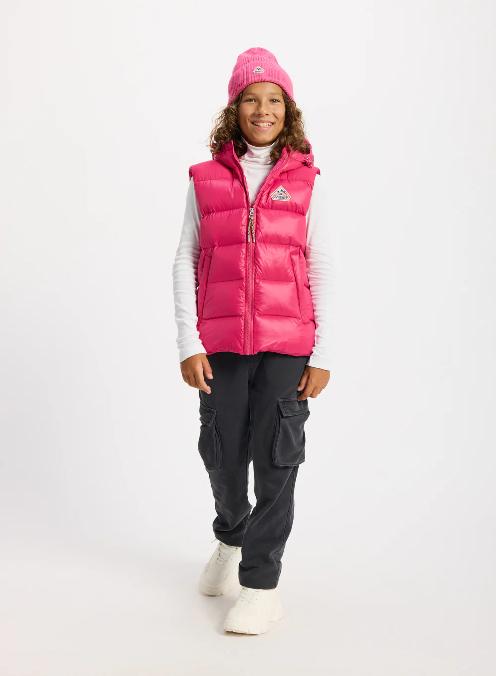 Doudoune sans manches enfant Pyrenex John fuchsia - Image 3