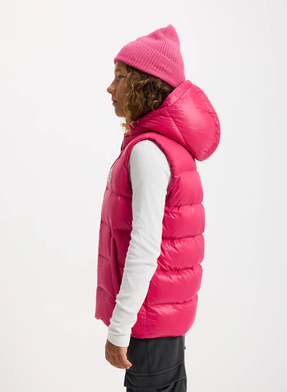 Doudoune sans manches enfant Pyrenex John fuchsia - Image 5