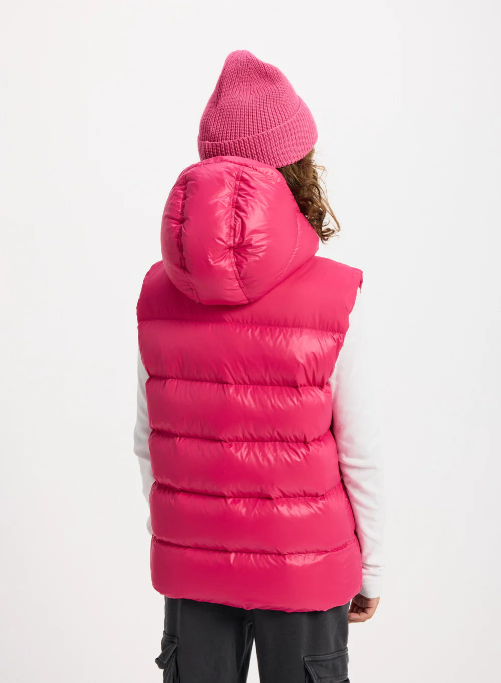 Doudoune sans manches enfant Pyrenex John fuchsia - Image 7