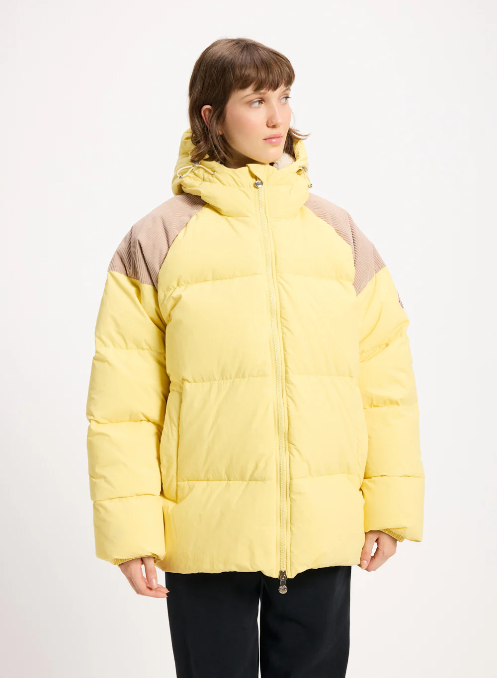Doudoune unisexe en duvet naturel Pyrenex Retro Sten jaune pastel - Image 2