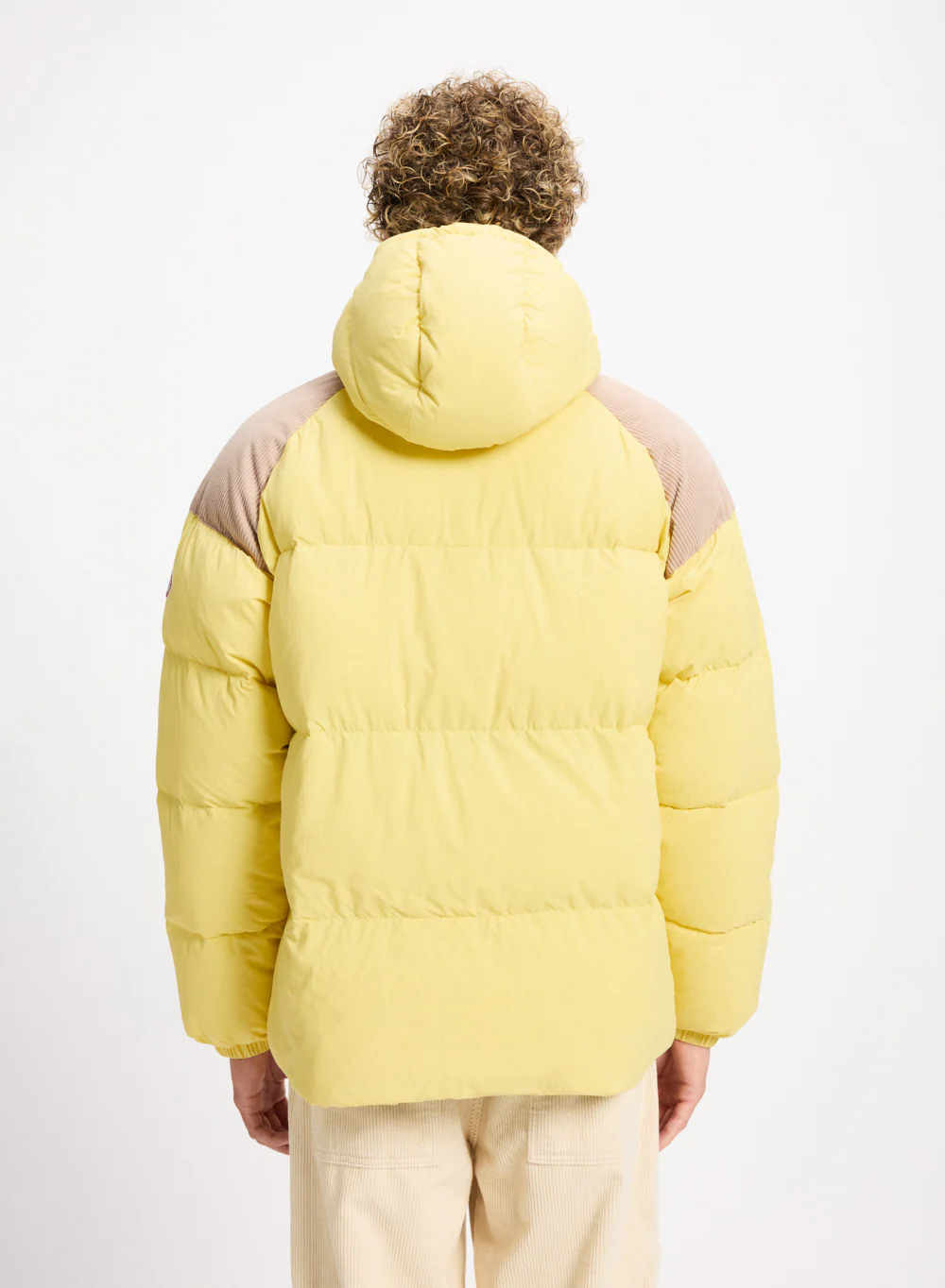 Doudoune unisexe en duvet naturel Pyrenex Retro Sten jaune pastel - Image 7