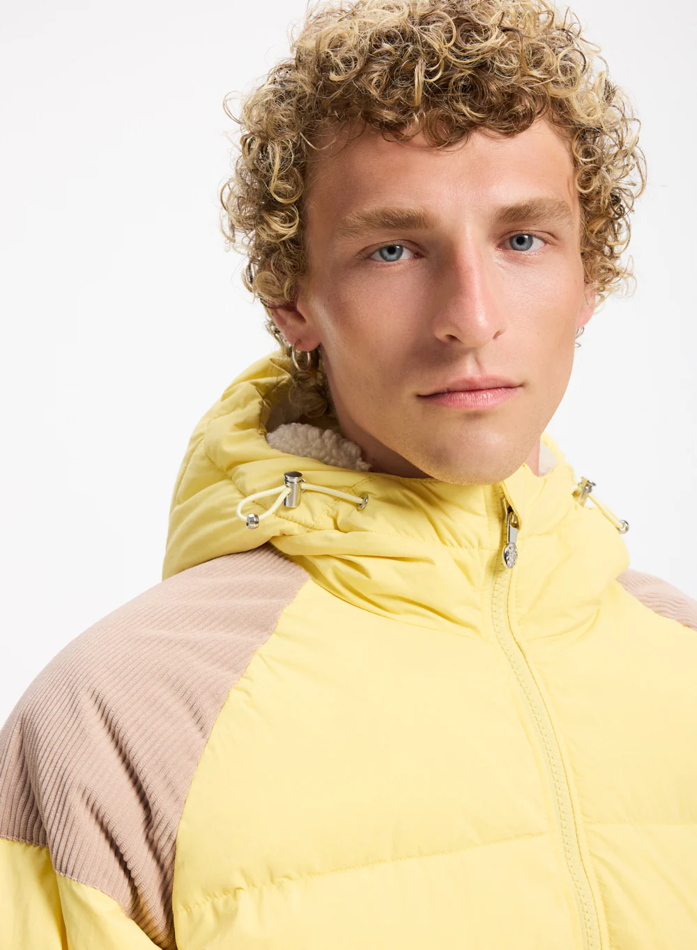 Doudoune unisexe en duvet naturel Pyrenex Retro Sten jaune pastel - Image 9
