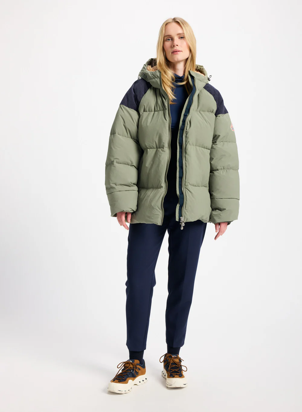 Doudoune unisexe en duvet naturel Pyrenex Retro Sten kaki - Image 3