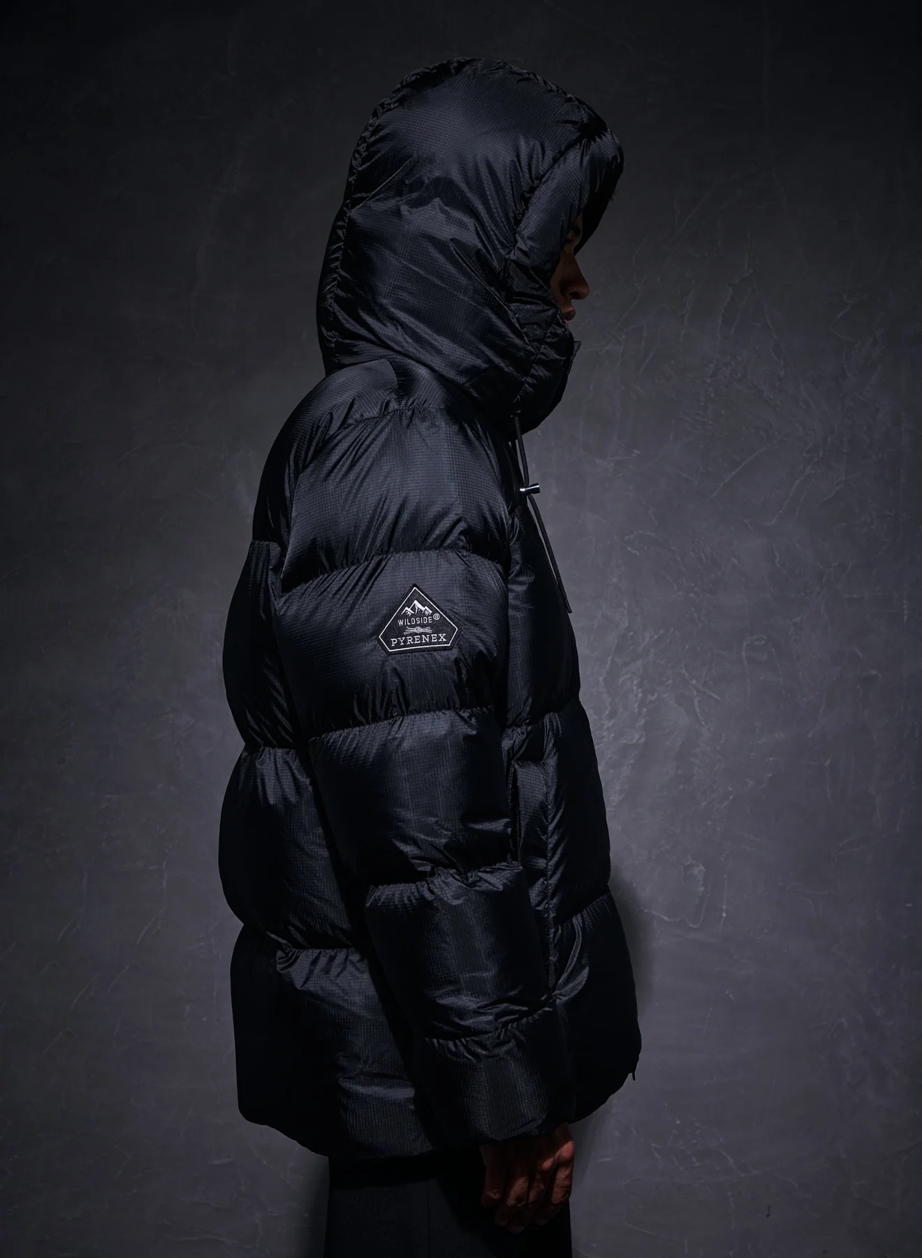 Doudoune unisexe Shift Hooded Ripstop Pyrenex x Wildside noire - Image 10