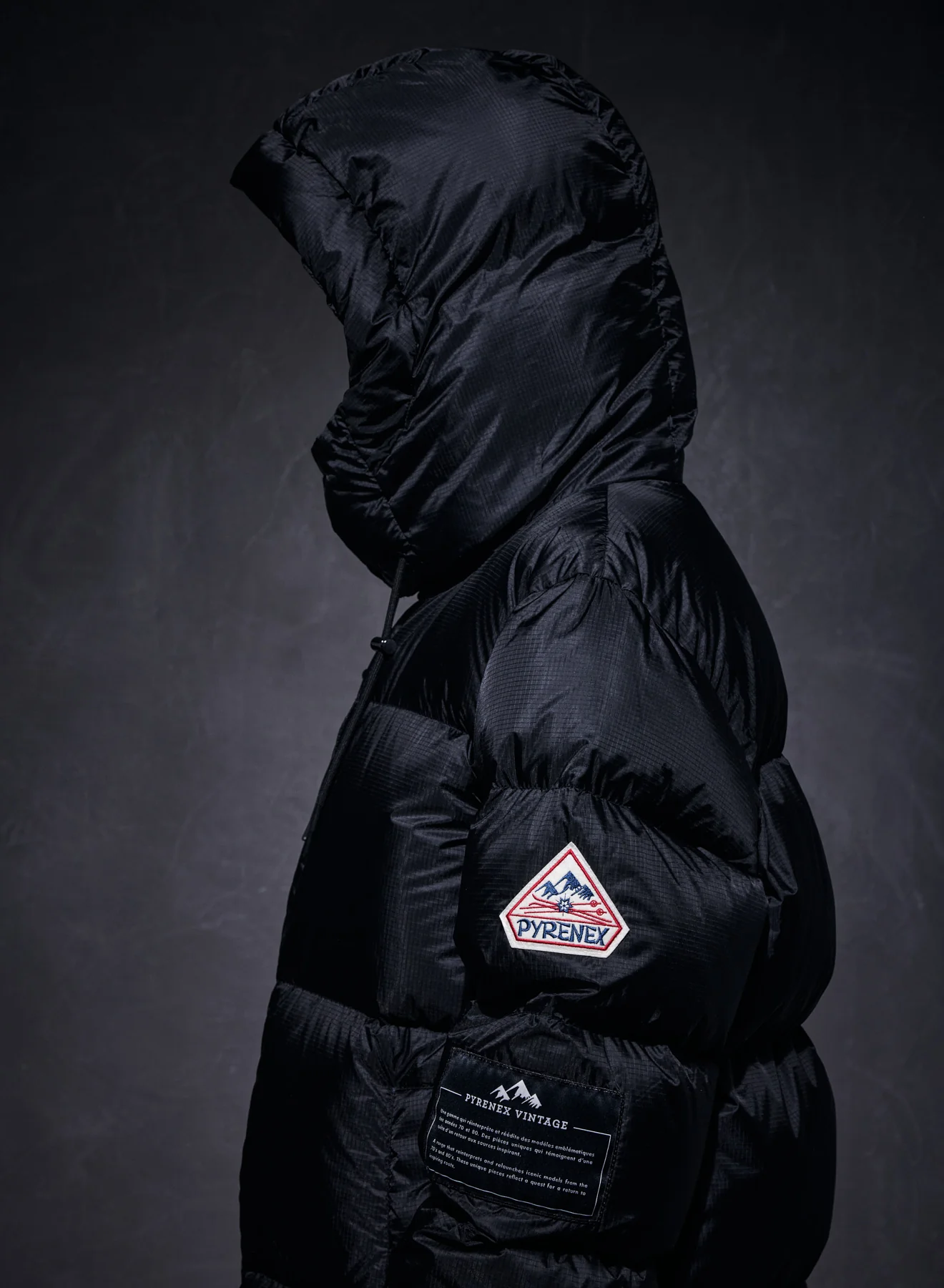 Doudoune unisexe Shift Hooded Ripstop Pyrenex x Wildside noire - Image 14
