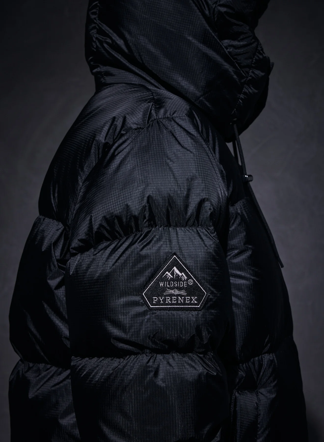 Doudoune unisexe Shift Hooded Ripstop Pyrenex x Wildside noire - Image 7