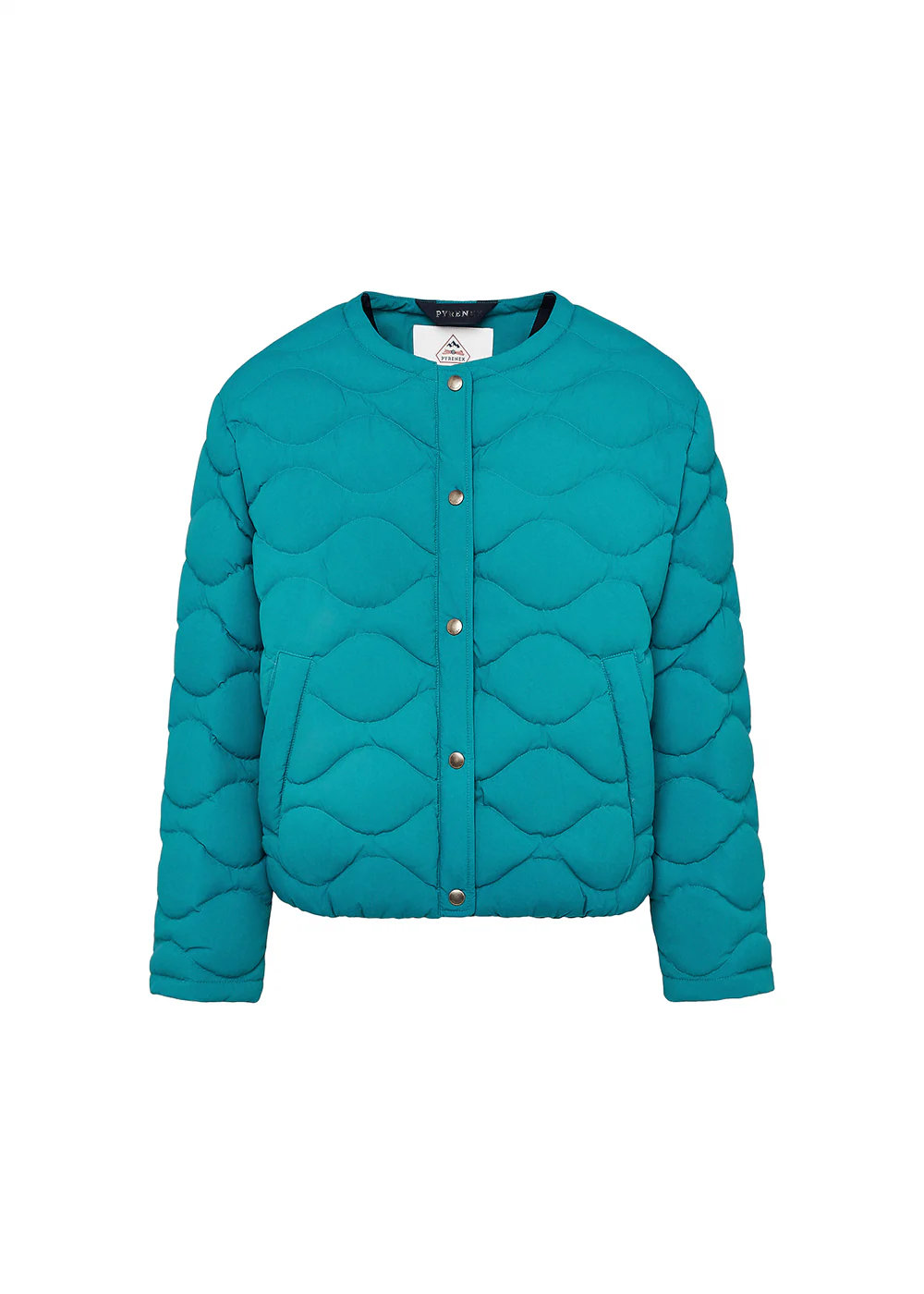 Doudoune légère Nacre pour femme turquoise - Image 5