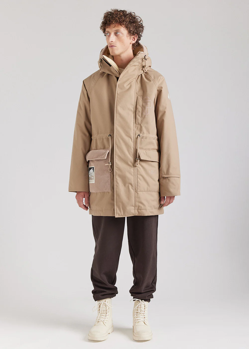 Parka hiver homme Pyrenex x Supakitch PRK Light Taupe - Image 2