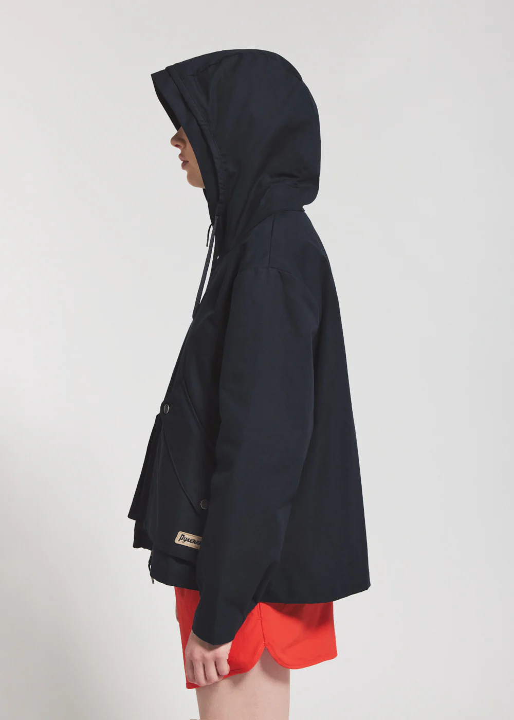Veste légère à capuche femme Pyrenex Waterfall bleu marine - Image 3