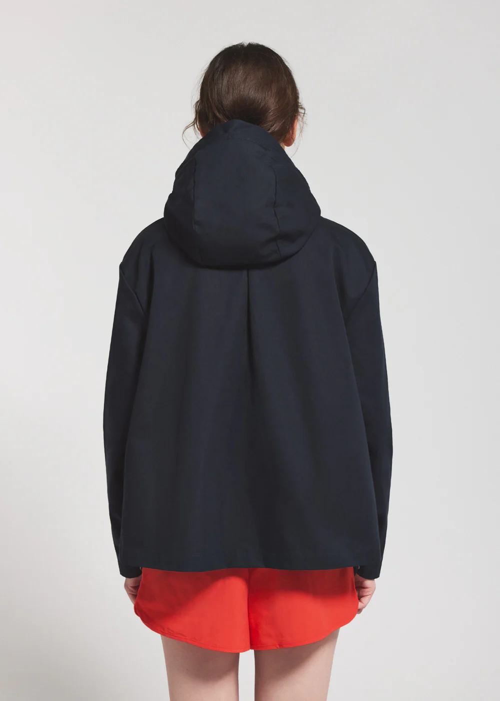 Veste légère à capuche femme Pyrenex Waterfall bleu marine - Image 4