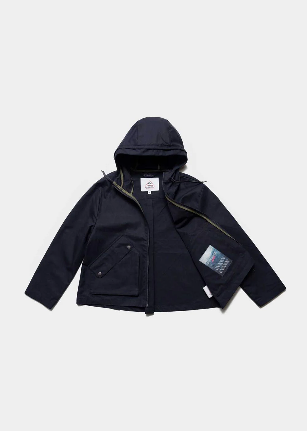 Veste légère à capuche femme Pyrenex Waterfall bleu marine - Image 8