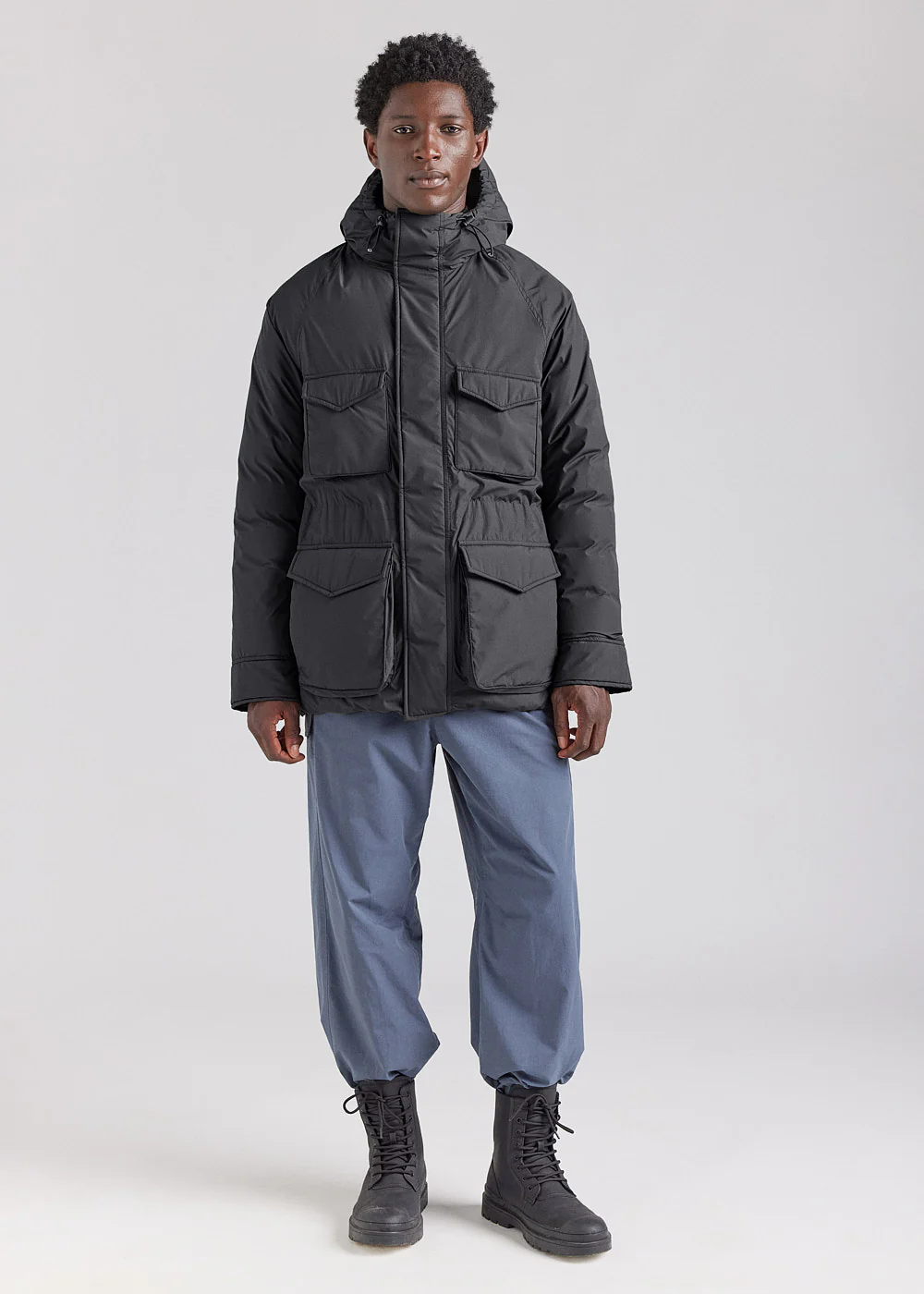 Parka homme Pyrenex Bazus en duvet naturel noire - Image 2