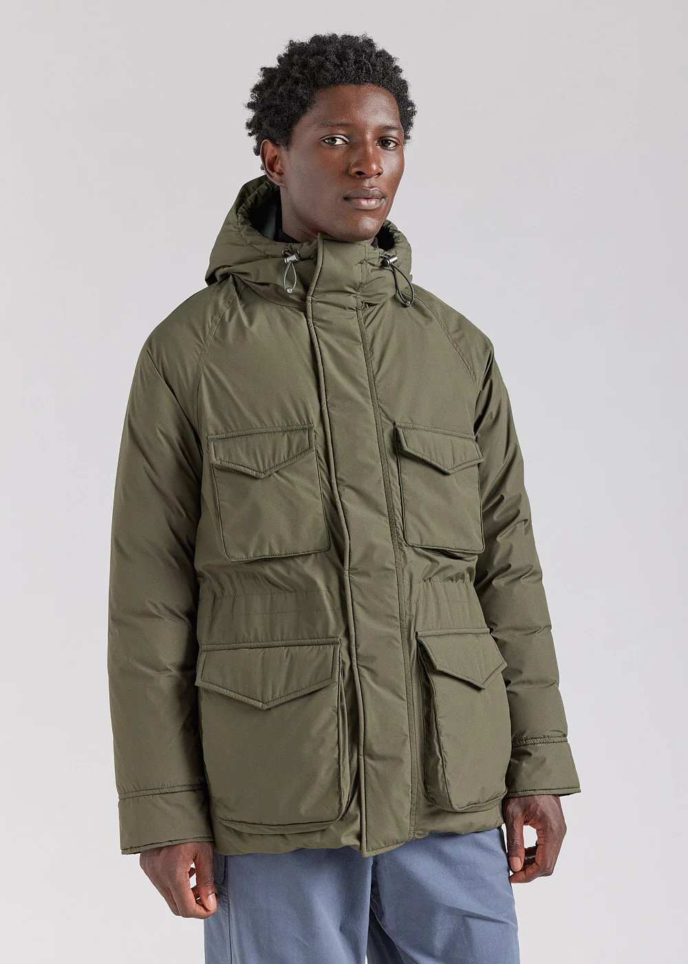 Parka homme Pyrenex Bazus en duvet naturel khaki
