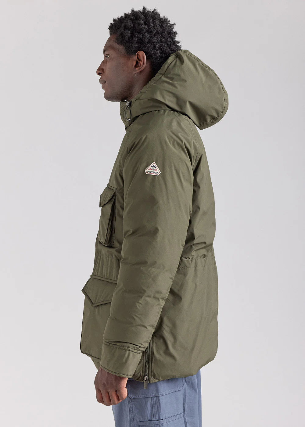 Parka homme Pyrenex Bazus en duvet naturel khaki - Image 3