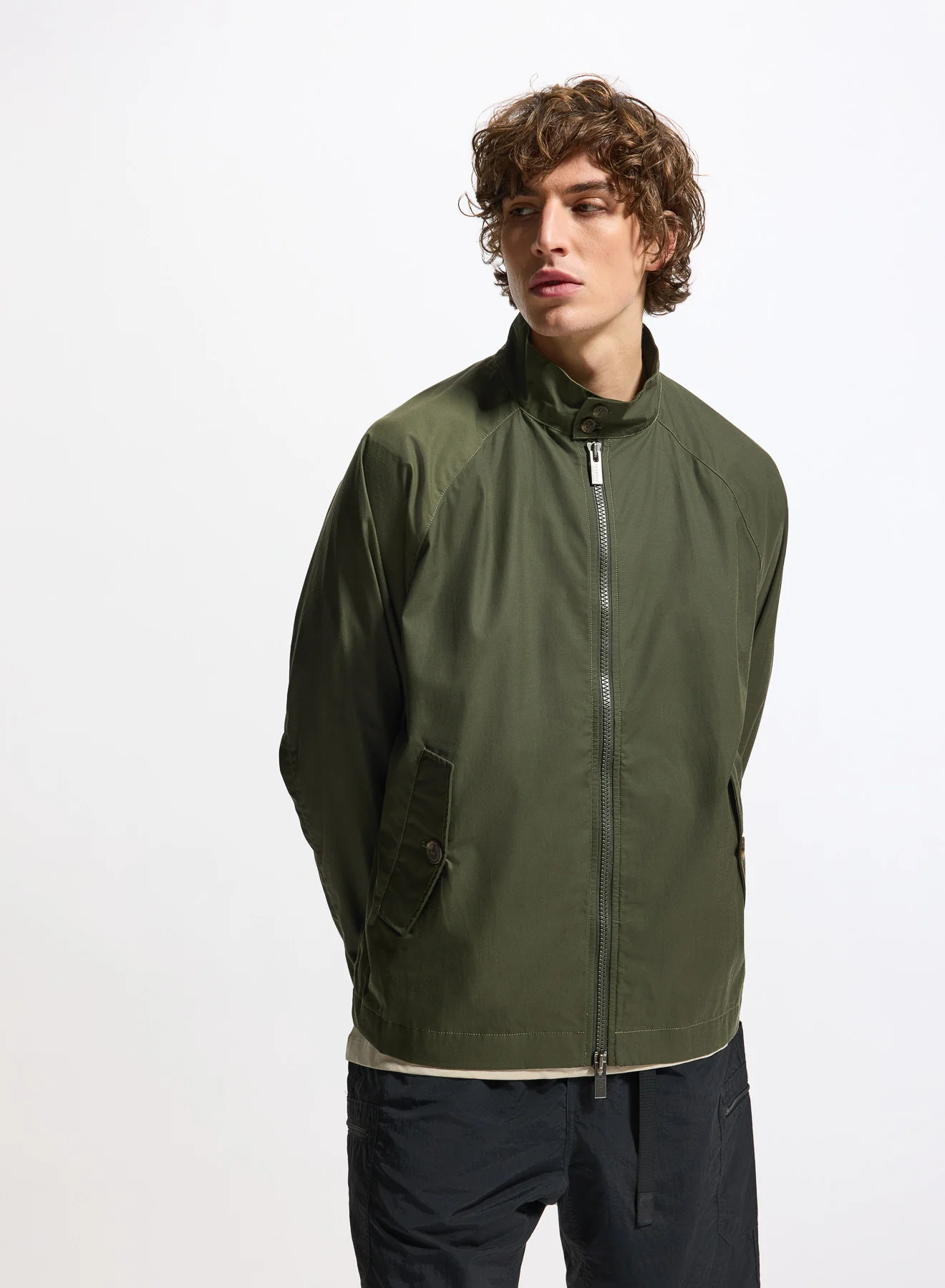 Veste de mi-saison pour homme Pyrenex League vert kaki - Image 3