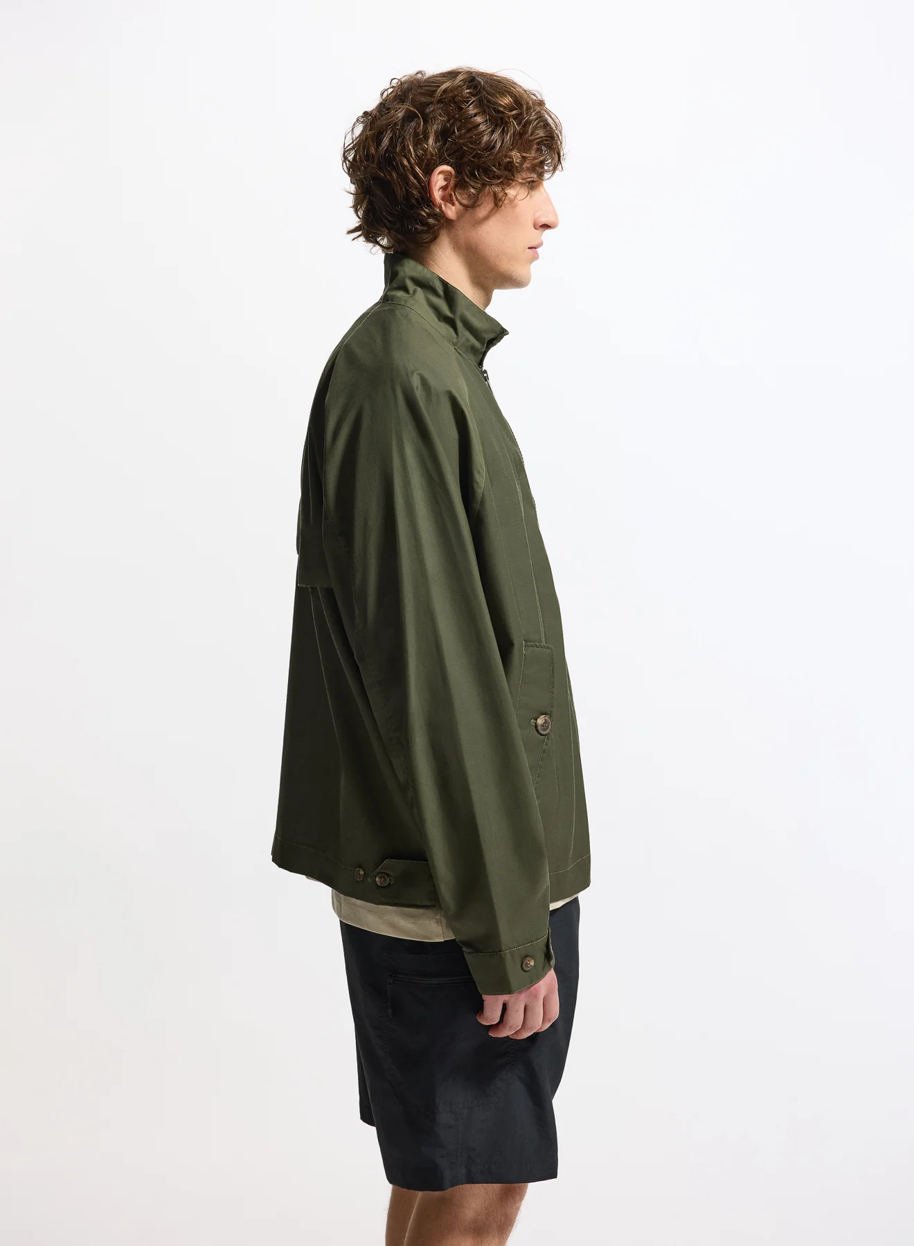 Veste de mi-saison pour homme Pyrenex League vert kaki - Image 4