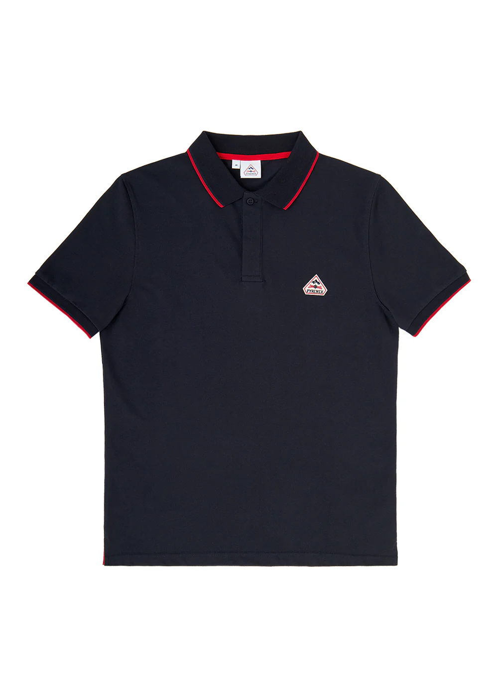 Polo homme en coton biologique Pyrenex Leyre bleu foncé - Image 3