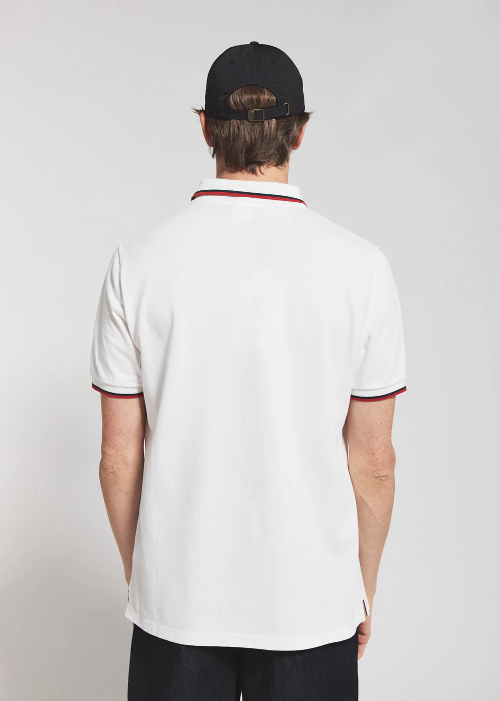 Polo homme en coton biologique Pyrenex Leyre blanc - Image 2