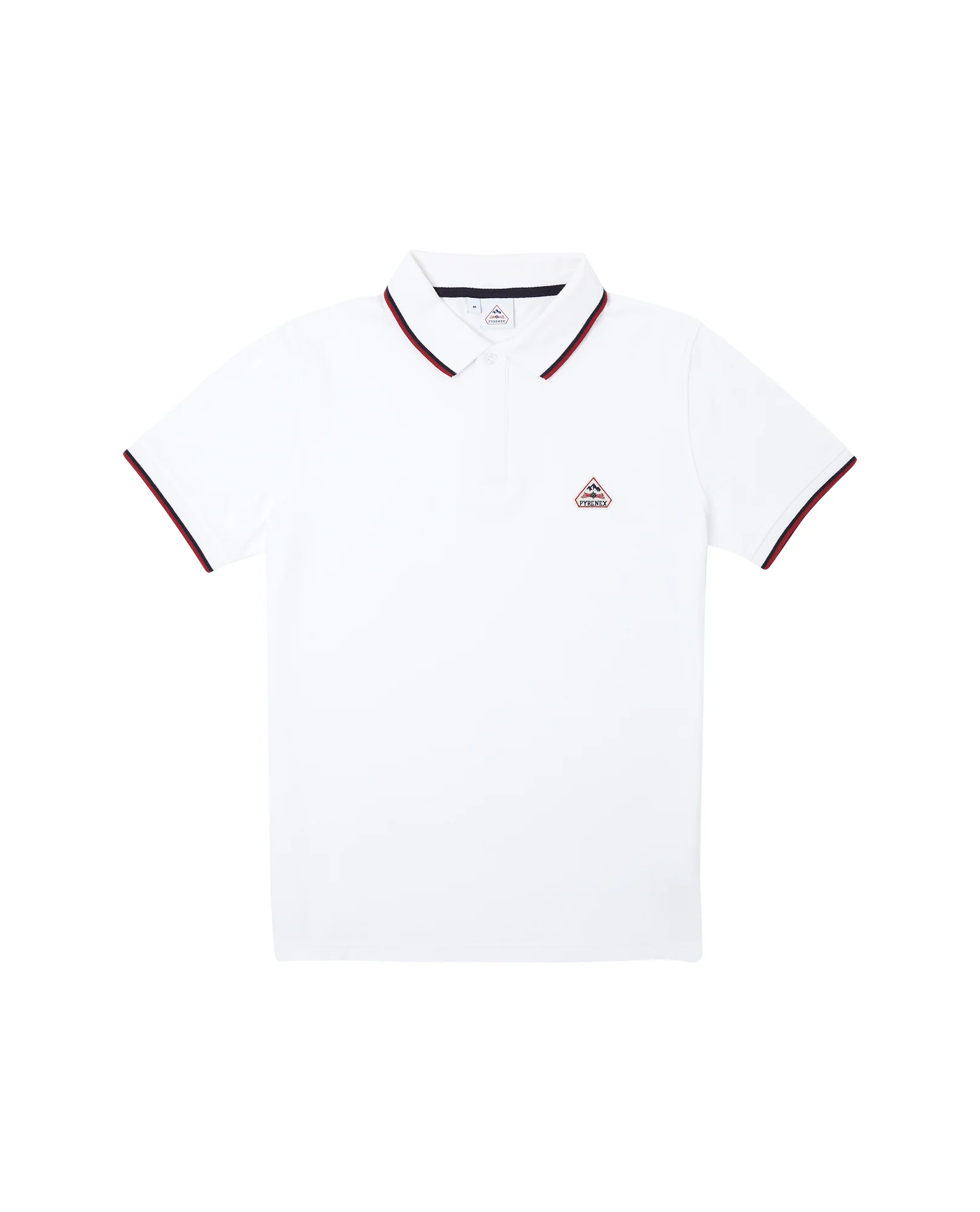Polo homme en coton biologique Pyrenex Leyre blanc - Image 3